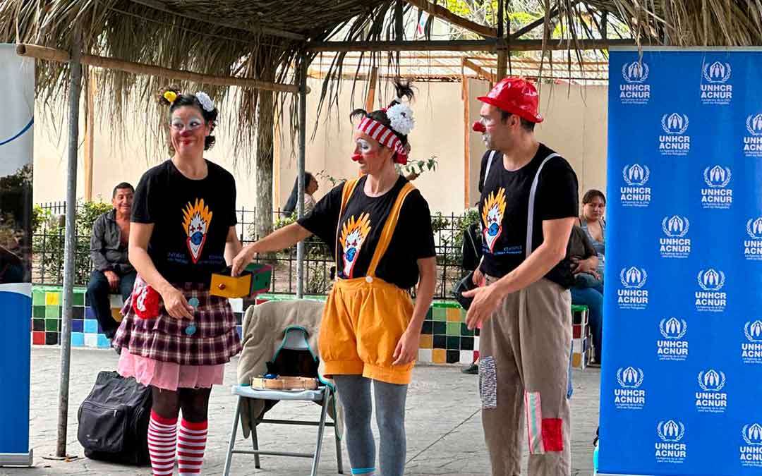 Fueron a albergues con desplazados de dentro y fuera del país./ M.C.