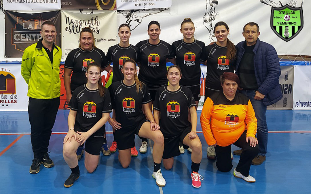 Plantilla del equipo de fútbol sala femenino de Utrillas 2023-24./ Facebook Utrillas Femenino FS