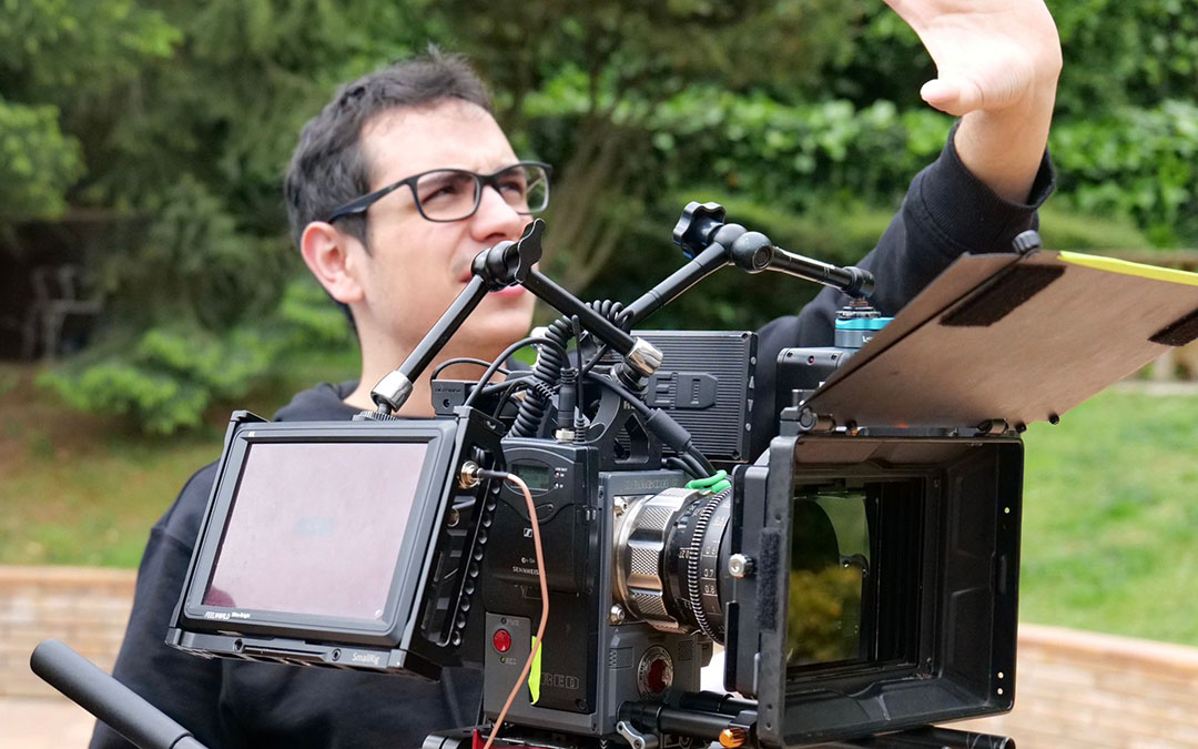 El director y creador audiovisual, José Blanch, durante el rodaje./ J.B.