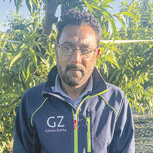 Muhammad Aslam, temporero en Nonaspe./ Alba Zurita
