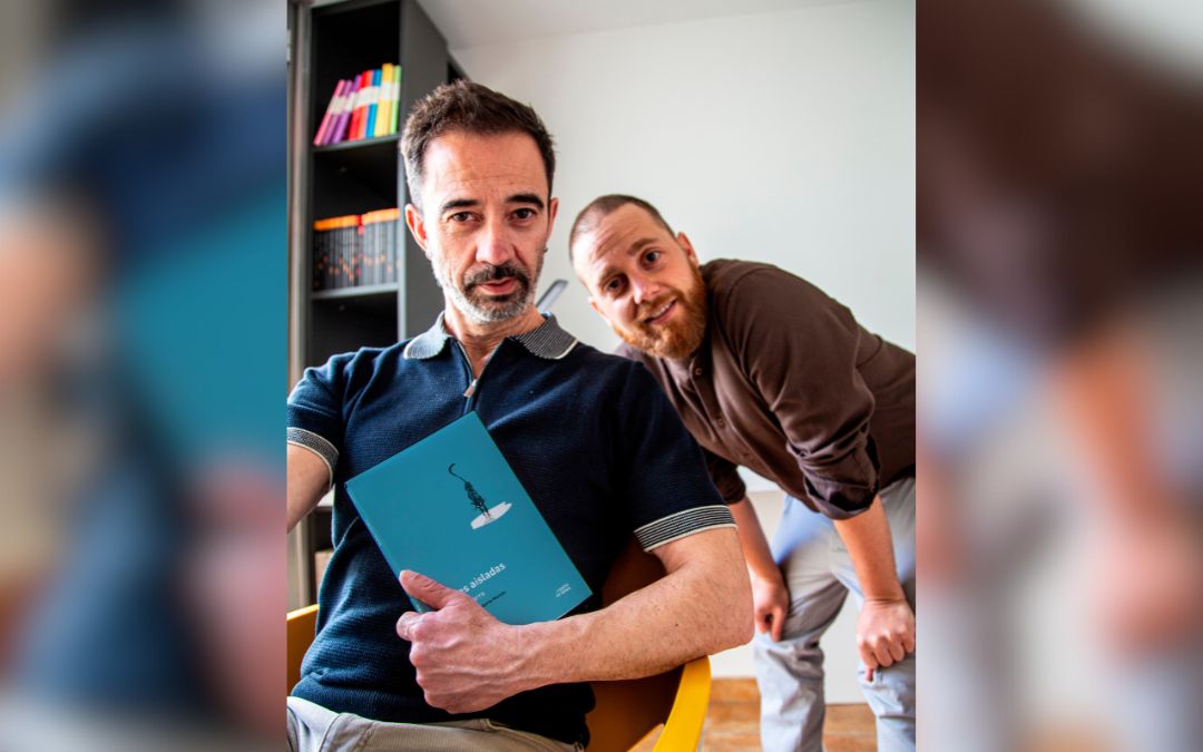 Álvaro Narro y Roberto Morote, autores de 'Nubes aisladas'./ A.N.