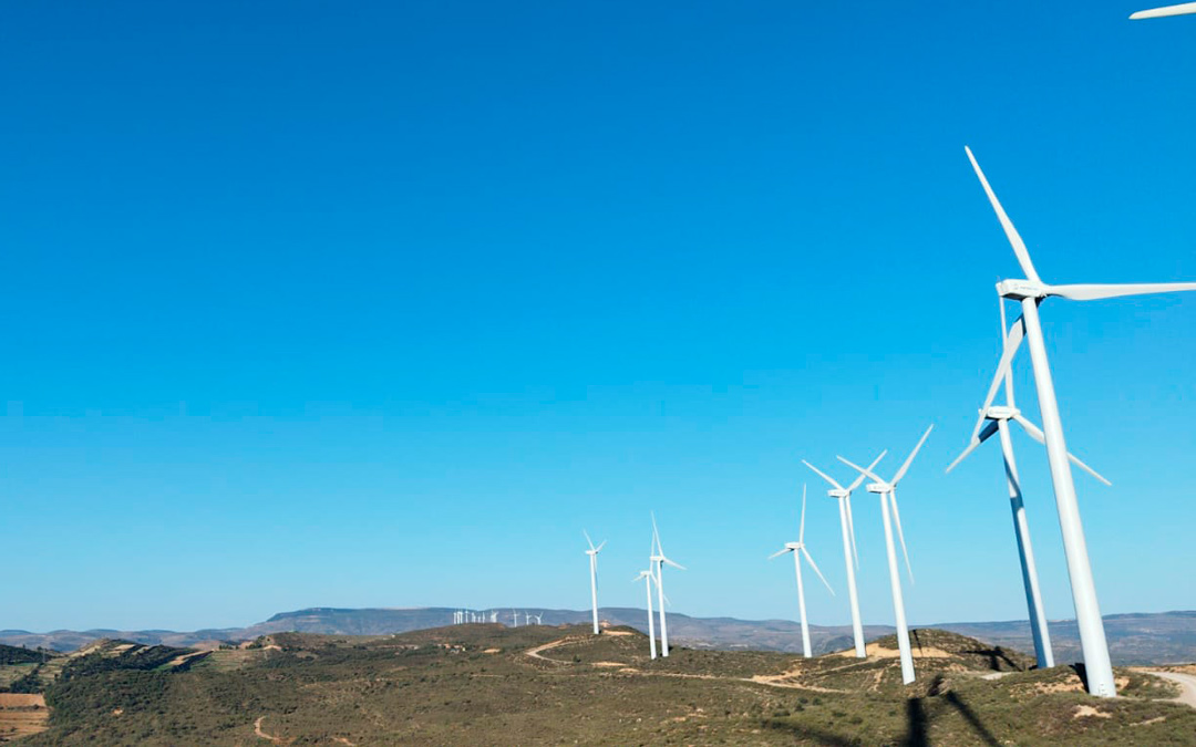 Parque eólico en la Todolella (Els Ports), próximo a municipios del Maestrazgo como Tronchón o Mirambel. /LA COMARCA