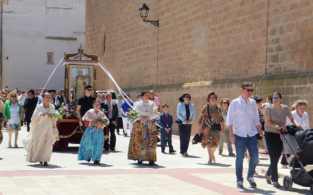Procesión con Santa Quiteria en su día. / B. Severino