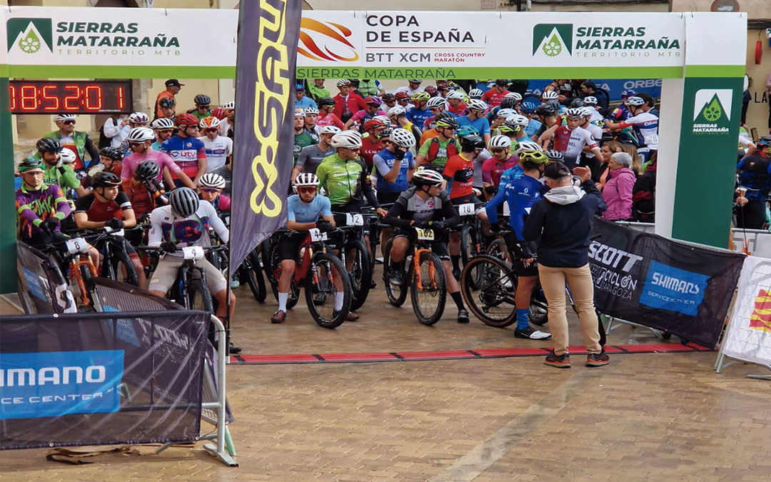 Inicio de la prueba en Fuentespalda. / Manuel Segarra