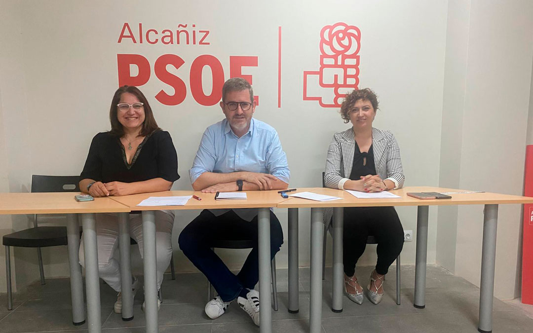 El PSOE de Alcañiz presentó este jueves sus propuestas./ PSOE