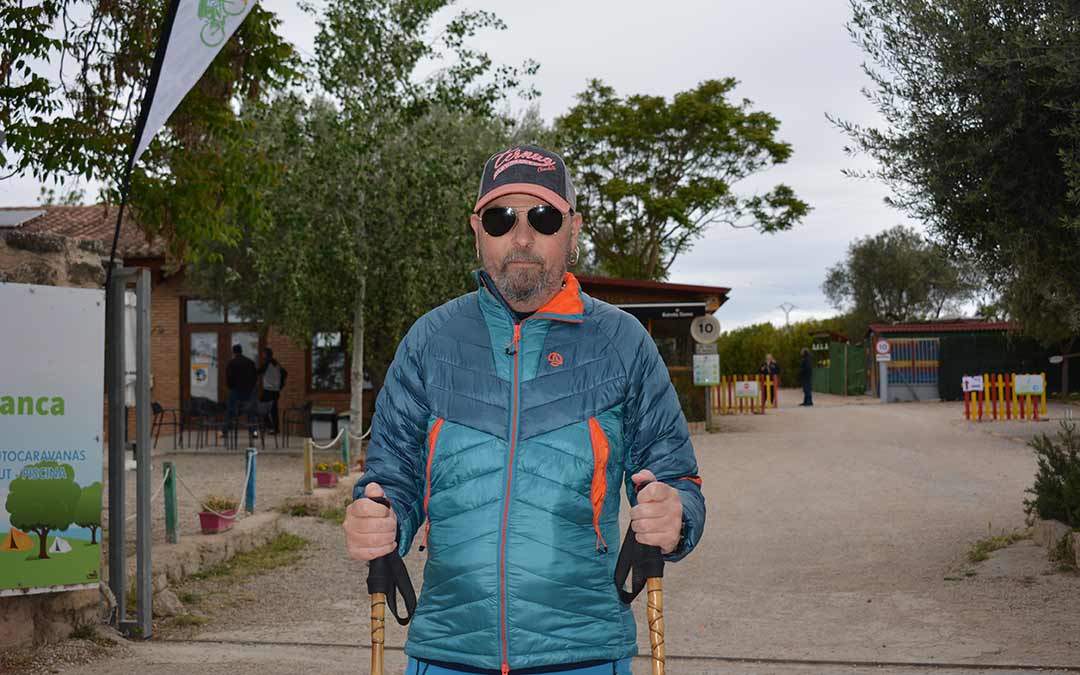 Rafa Esteruelas momentos antes de realizar la 1K solidaria./I.M.