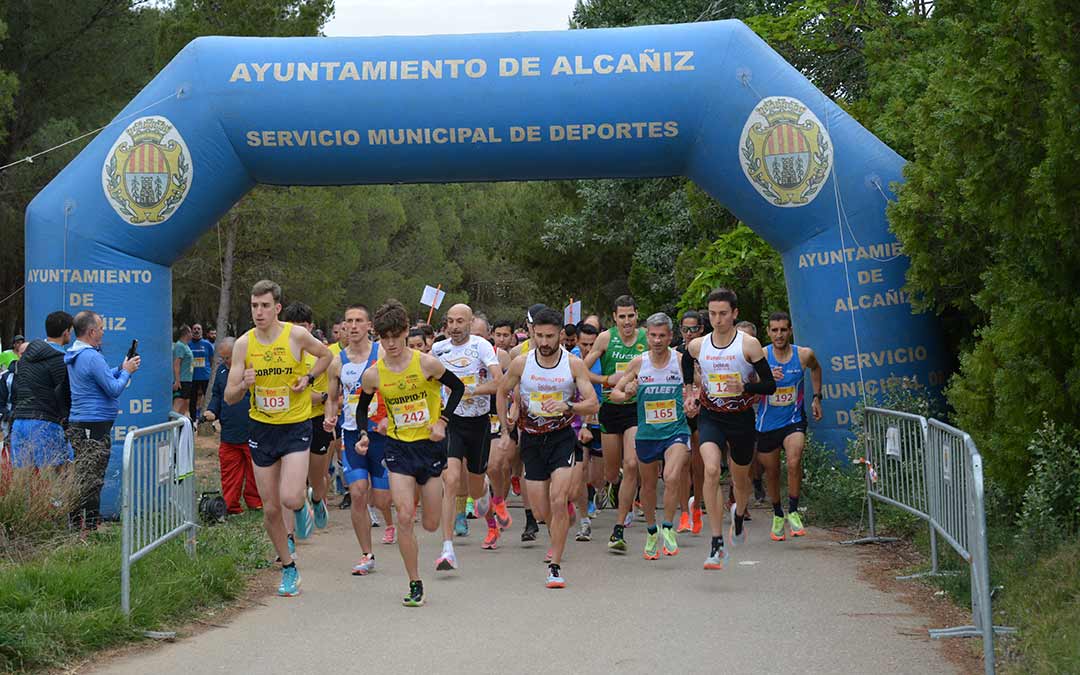 Salida de la 10K de Alcañiz./I.M.