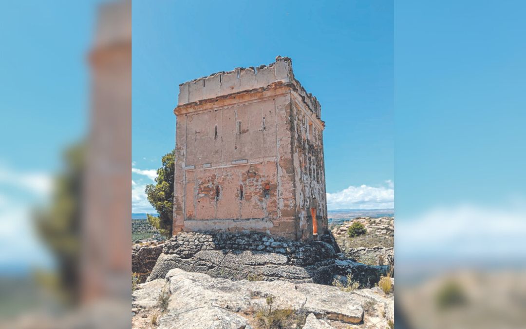 Torre del Campamento, situada junto a la rotonda del Punto Limpio de Alcañiz./ Ayto.