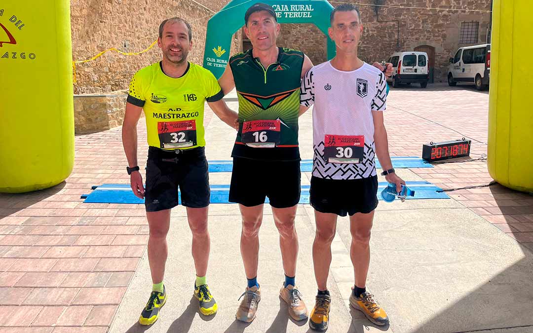Podio del XI Maestrail de Allepuz. / Jesús Izquierdo