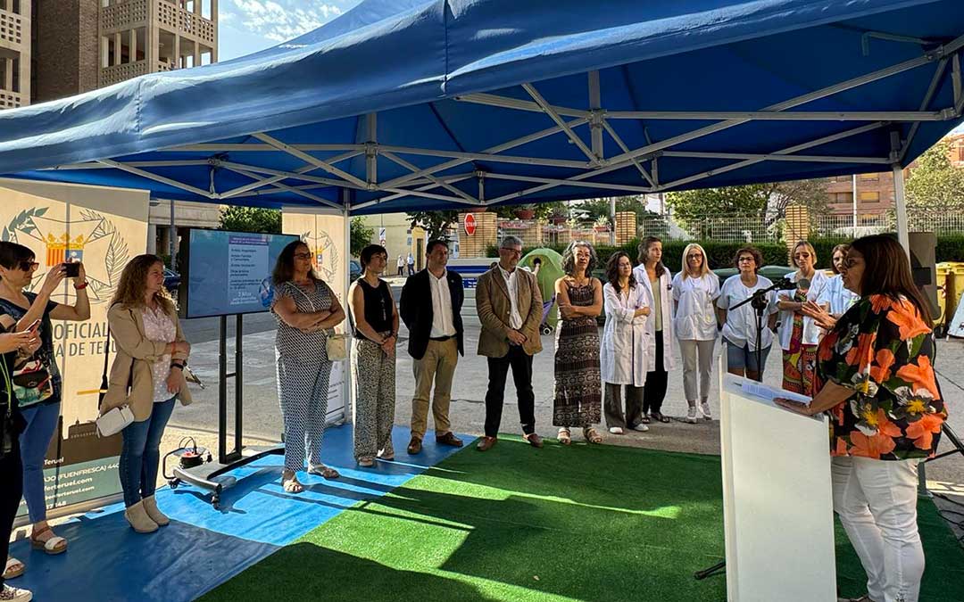 Apertura institucional de la jornada con autoridades municipales, comarcales y del tejido asociativo. / Ayto. Alcañiz