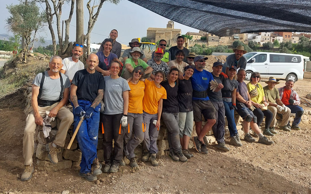 Foto de grupo de los participantes en el taller de Pedra en Sec./ A.C.