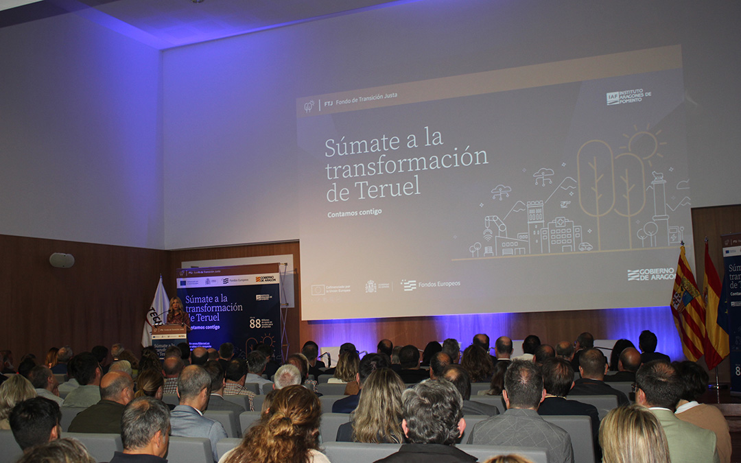 Imagen de archivo. Presentación del Fondo de Transición Justa el pasado mes de mayo en Alcañiz. L Castel