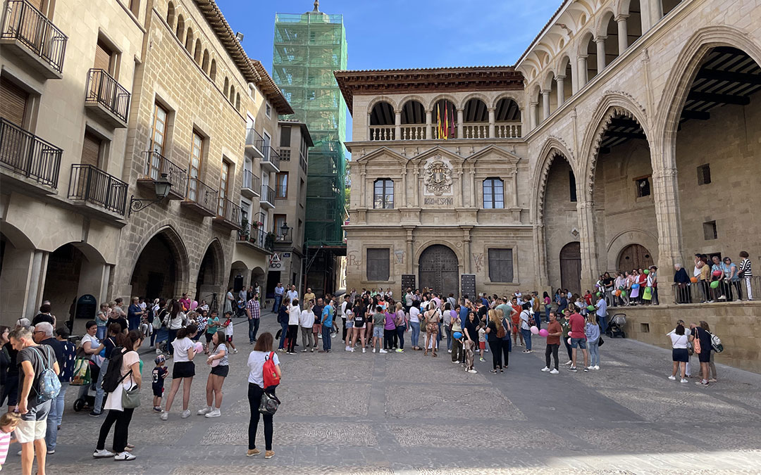 'Making of' de la grabación de Jotalent en Alcañiz para apoyar a Iris Pérez./ María Celiméndiz