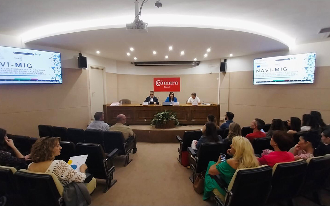 Evento final del proyecto europeo Navi Mig para la integración de migrantes./ Cámara de Comercio de Teruel
