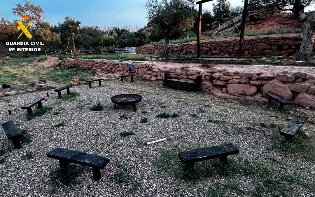 Secta desarticulada en Escatrón./ Guardia Civil