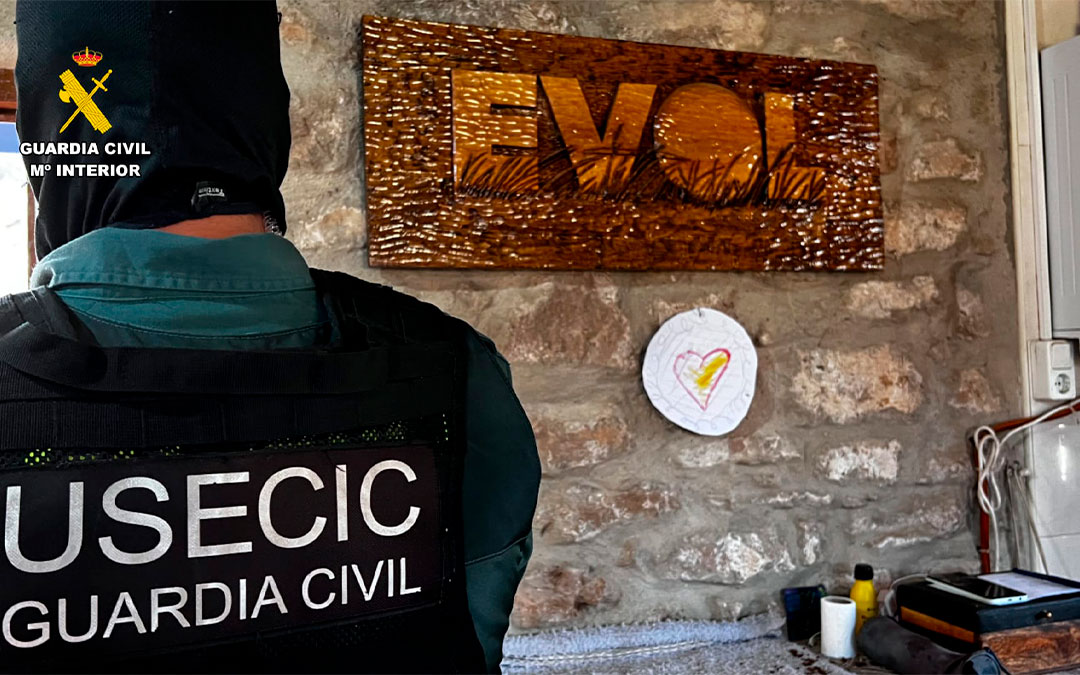 Secta desarticulada en Escatrón./ Guardia Civil