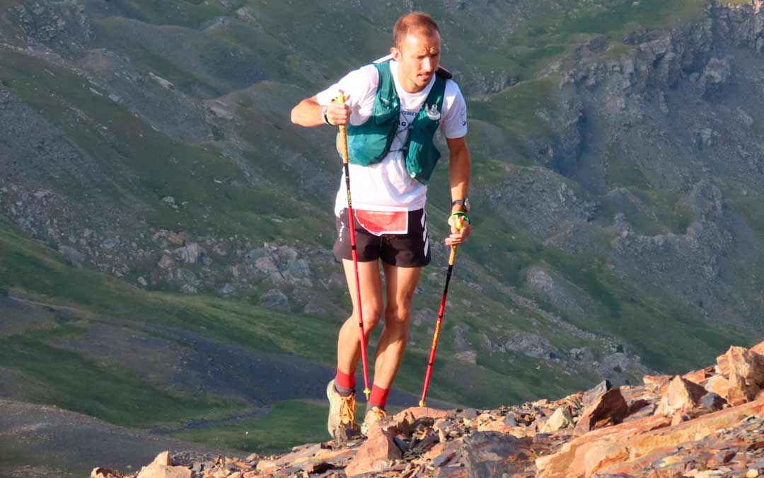 David Molinos durante la Gran Trail Aneto-Posets./ D.M.