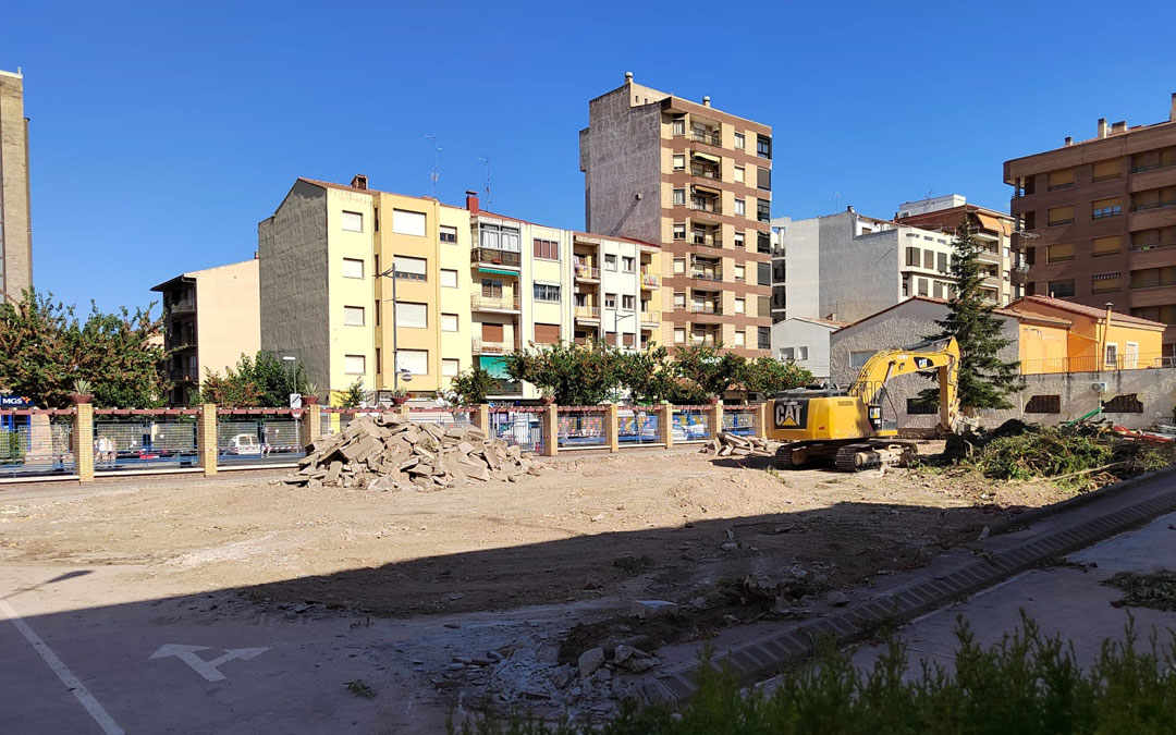 Imagen del parque este miércoles con el comienzo de las obras./ A.G.