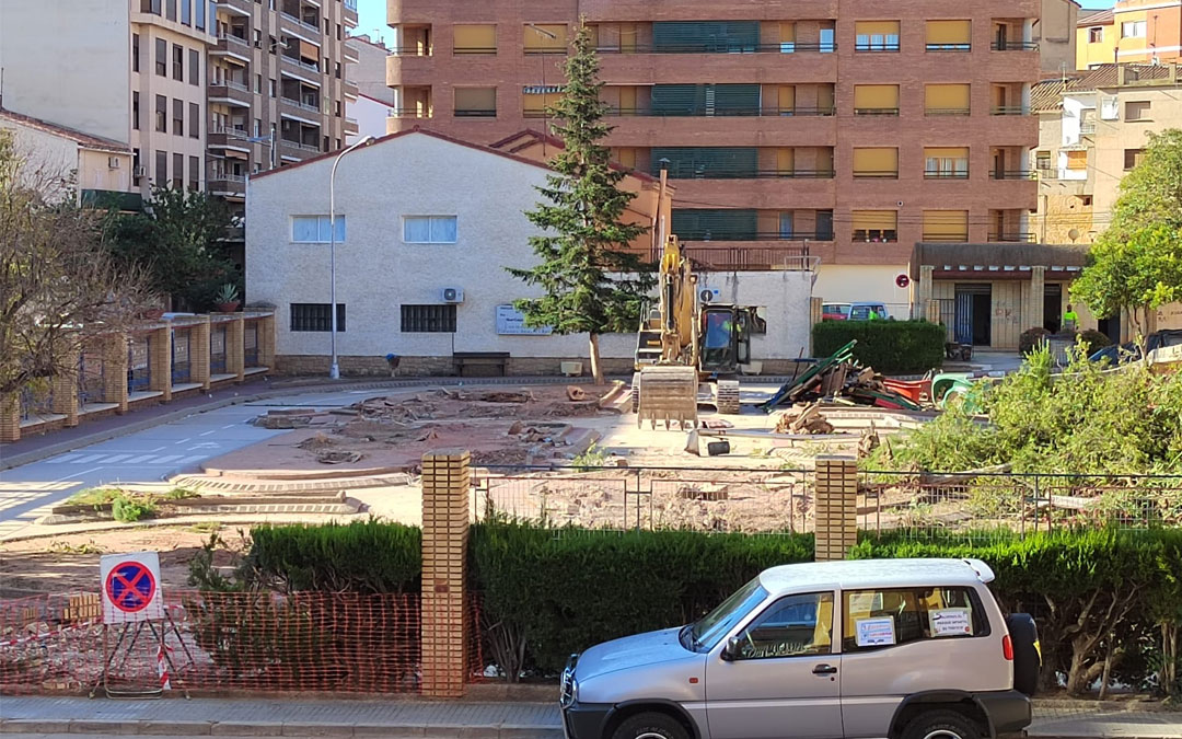 Imagen del parque este miércoles con el comienzo de las obras./ A.G.