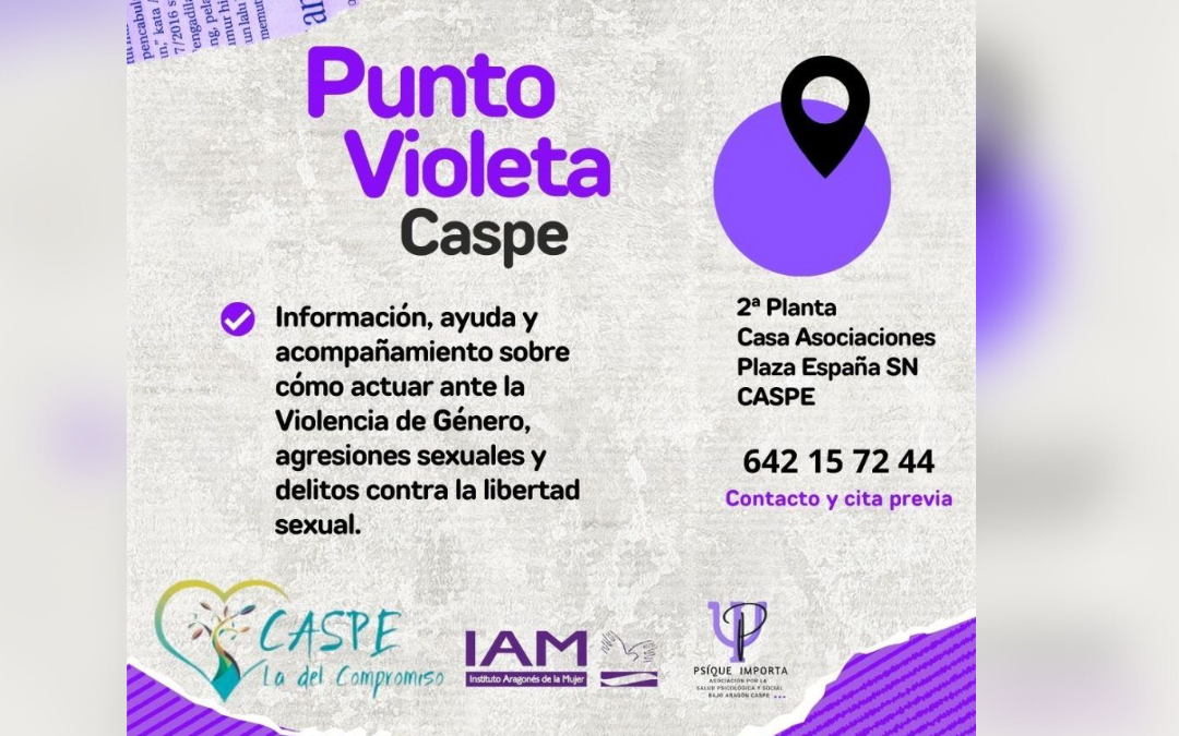 Cartel informativo./ Ayto. Caspe
