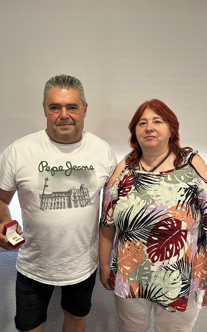 Volante de Oro para José María Martín y Volante de Plata para Maribel García. / María Abadía