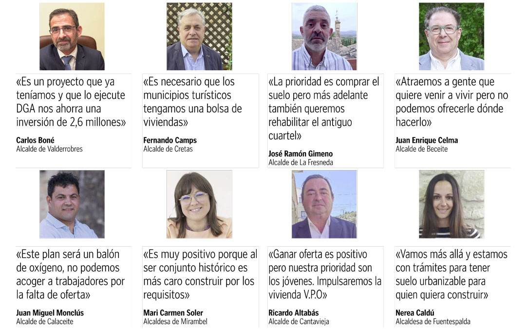 Los alcaldes valoran de forma positiva el plan ‘Más Vivienda, Mejor Turismo’./ La COMARCA