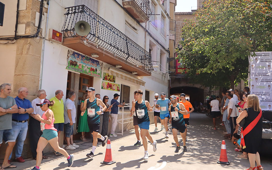 Parte del recorrdo de la 10K San Lorenzo de Maella. / A.Z