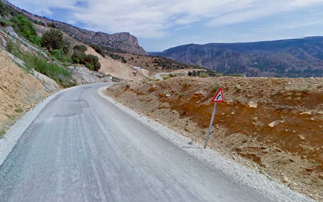 Carretera entre Piarque y Aliaga./ Google Maps.