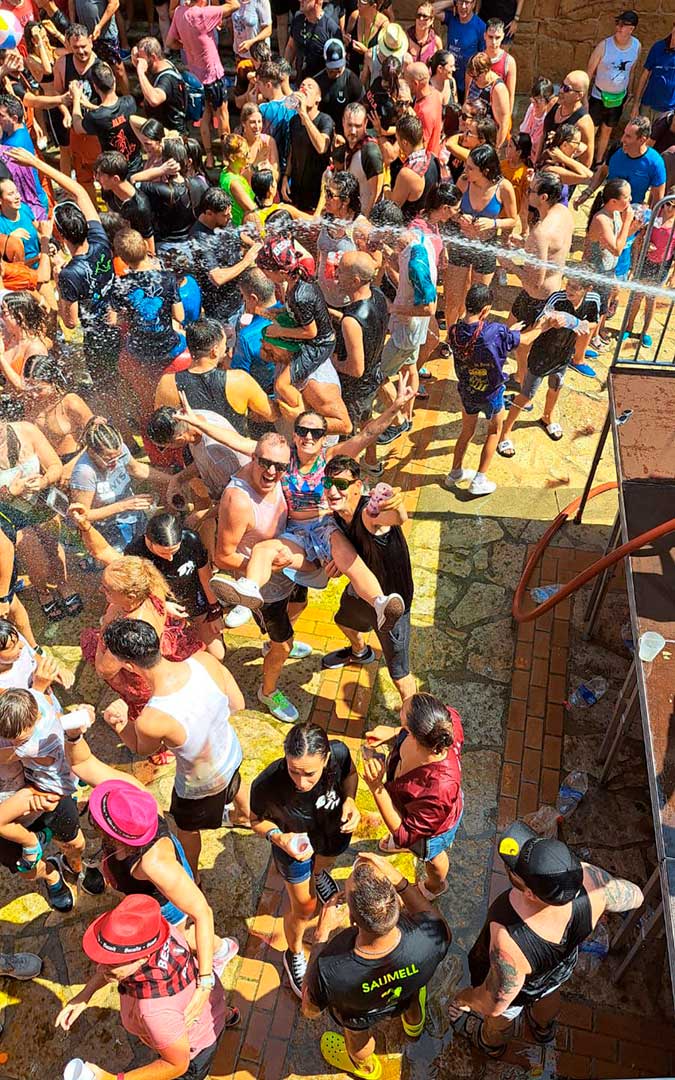 Bien de agua en el chupinazo de arranque. / Ayto.