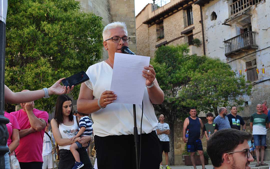 Rocío Zapater es la pregonera de honor de las fiestas de Fuentespalda de 2024./ J.L.