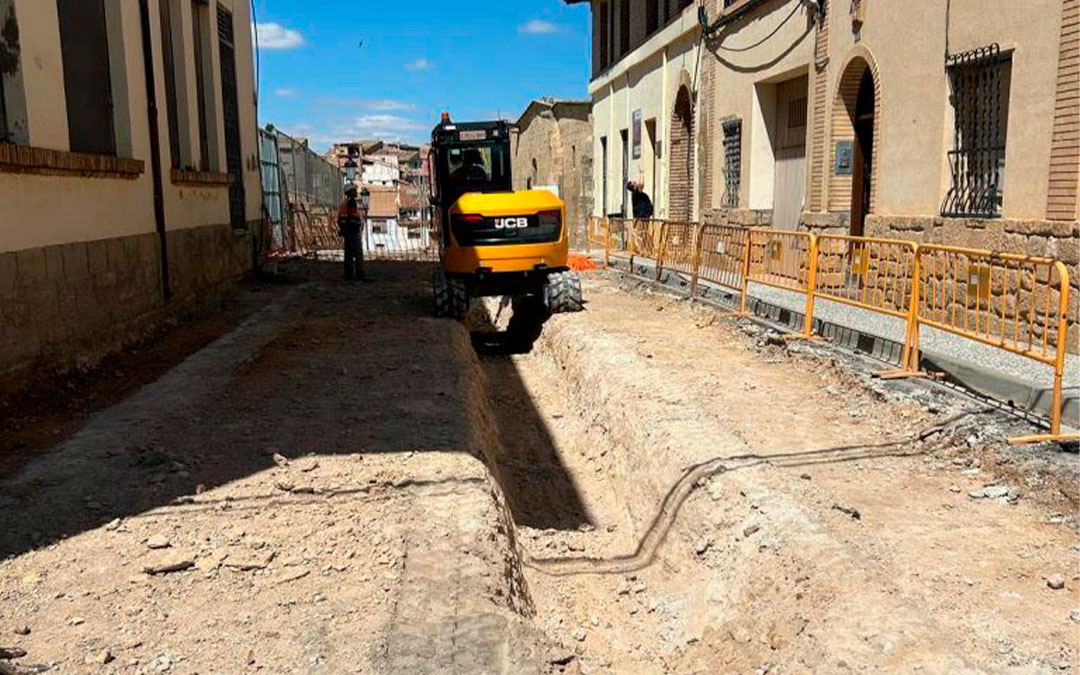 La actuación se ha ejecutado dada la deficiencia de las vías públicas./ Ayto. Caspe
