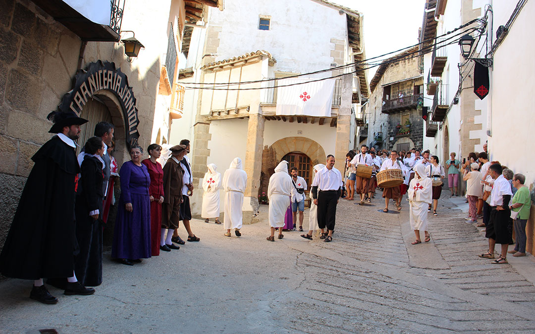 Recreación de la visita del comendador calatravo a Peñarroya de Tastavins. / B. Severino