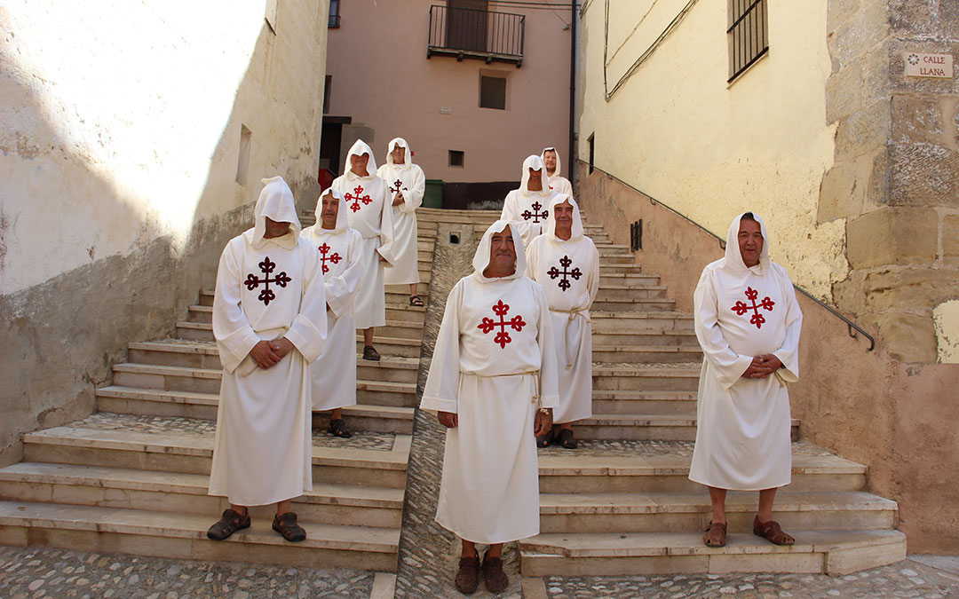Recreación de la visita del comendador calatravo a Peñarroya de Tastavins. / B. Severino
