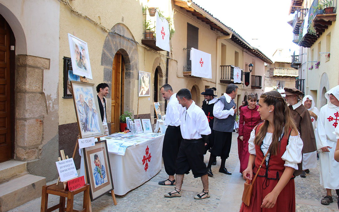 Recreación de la visita del comendador calatravo a Peñarroya de Tastavins. / B. Severino