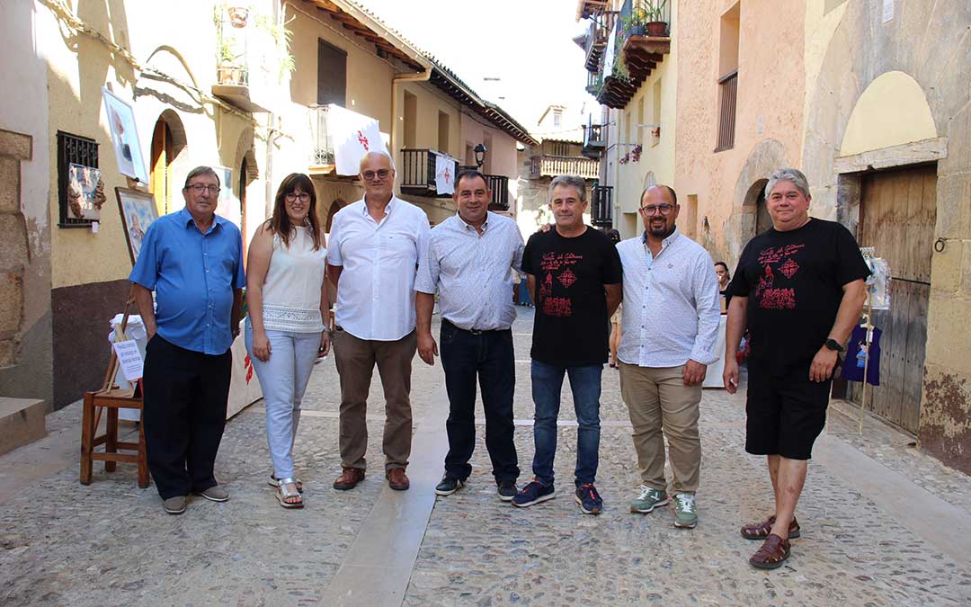 Autoridades en la recreación de la visita del comendador calatravo a Peñarroya de Tastavins. / B. Severino