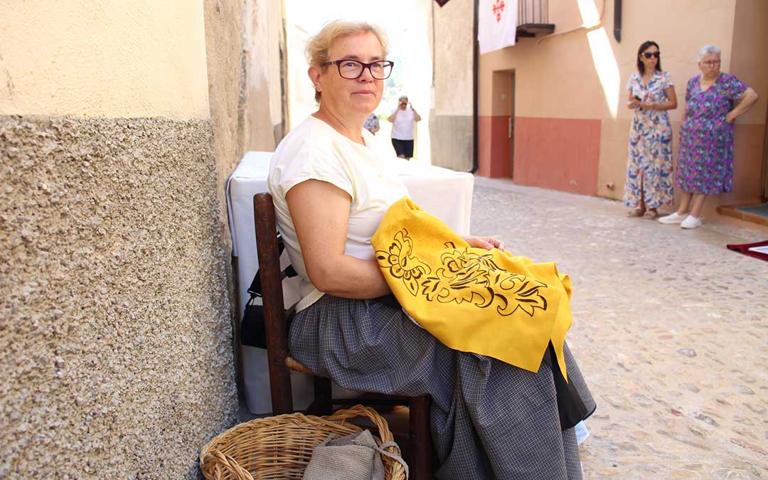 Recreación de la visita del comendador calatravo a Peñarroya de Tastavins. / B. Severino
