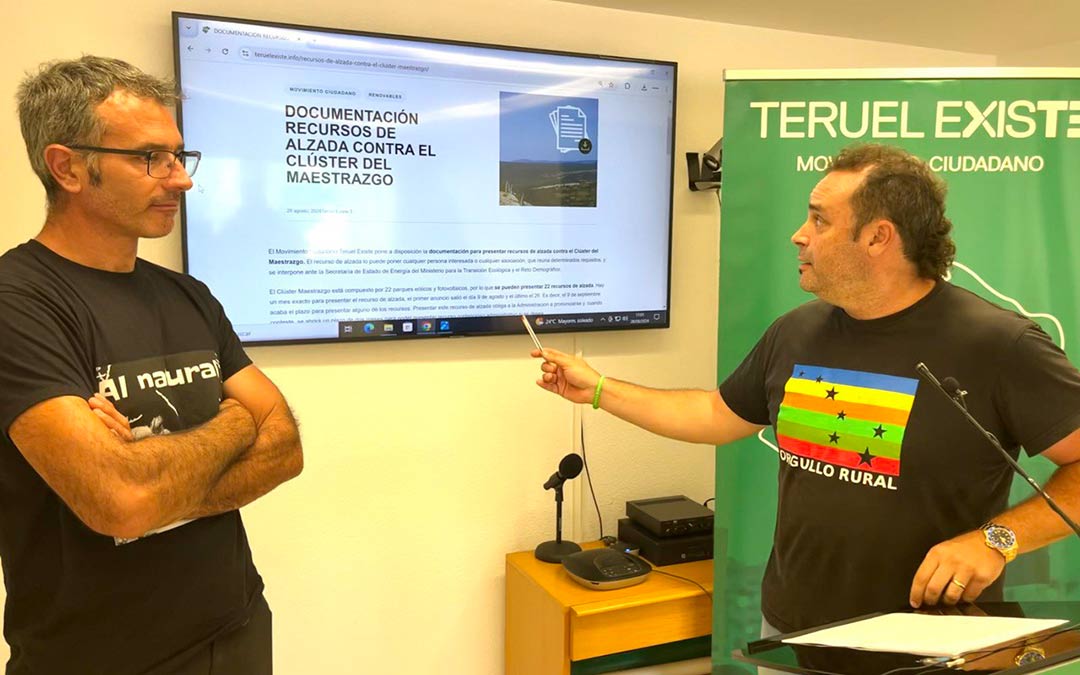 Jesús Villamón y Joaquín Gargallo este miércoles en la rueda de prensa./TERUEL EXISTE