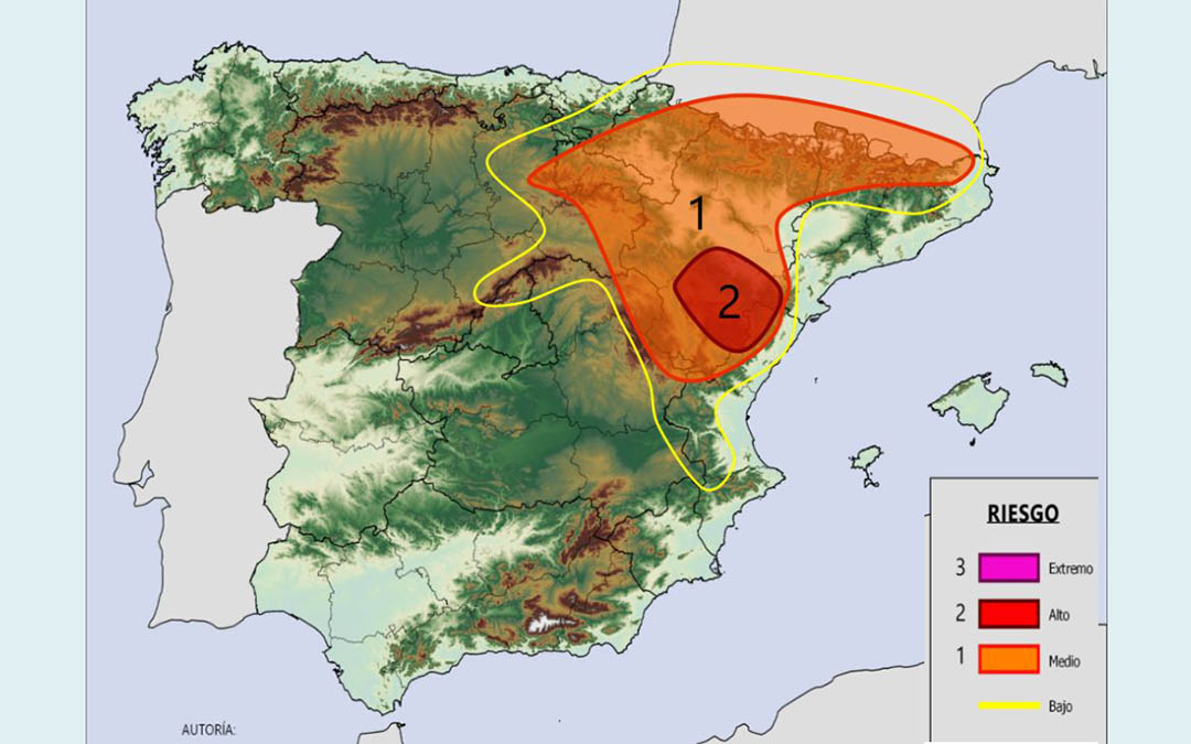 Riesgo de fenómenos adversos asociados a tormentas severas./ Spain Storm Prediction