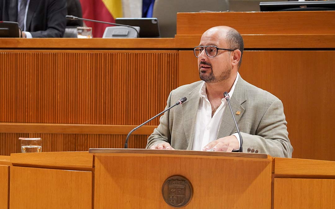 Alberto Izquierdo este jueves en las Cortes de Aragón./PAR
