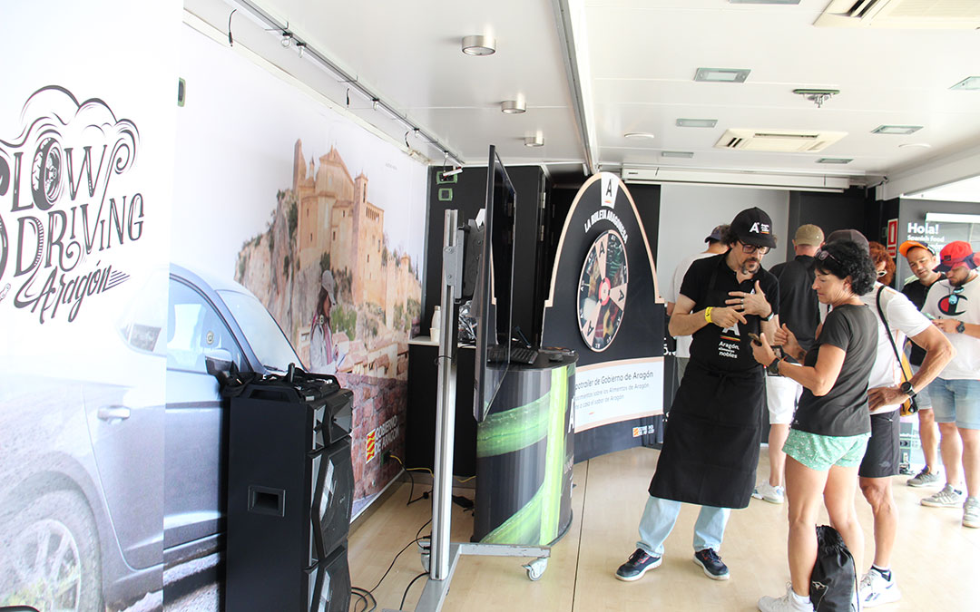 Expotrailer de Aragón Alimentos Nobles en MotoGP en el Fan Festival. / B. Severino