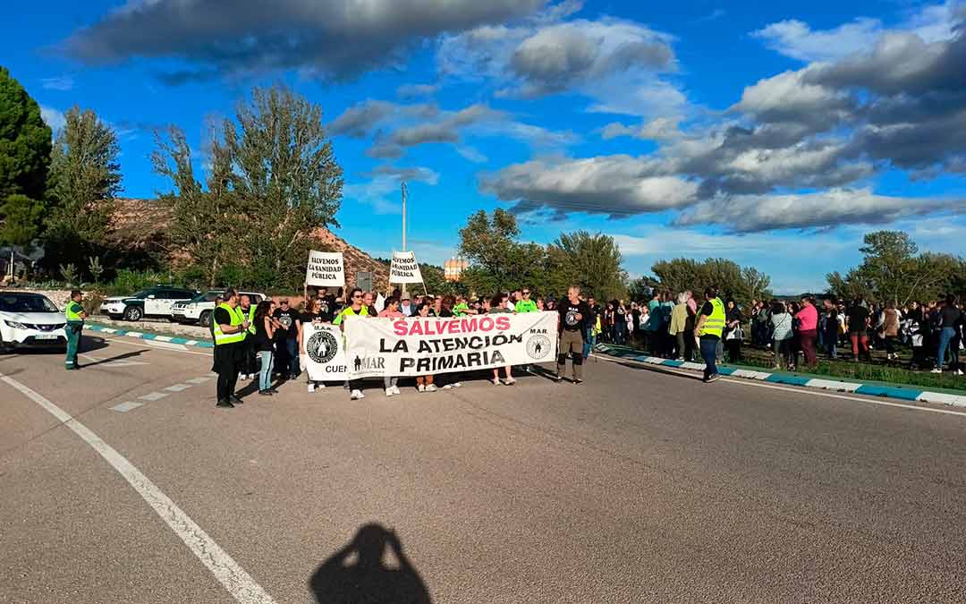 Marcha en las Cuencas Mineras por la sanidad./MAR