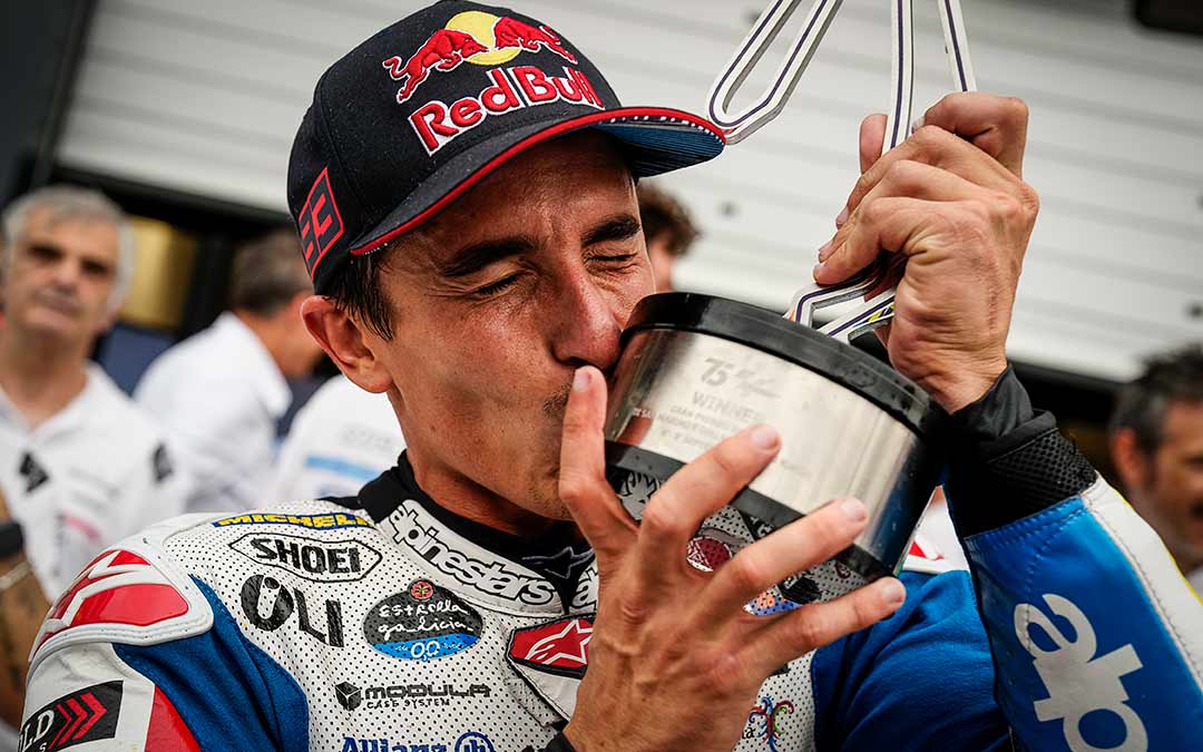Marc Márquez celebrando su victoria este domingo./MOTO GP