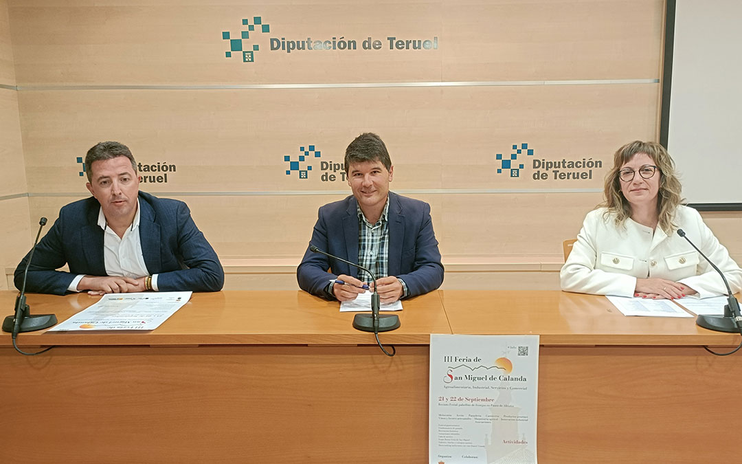 Presentación este lunes de la III edición de la Feria de San Miguel de Calanda. / DPT
