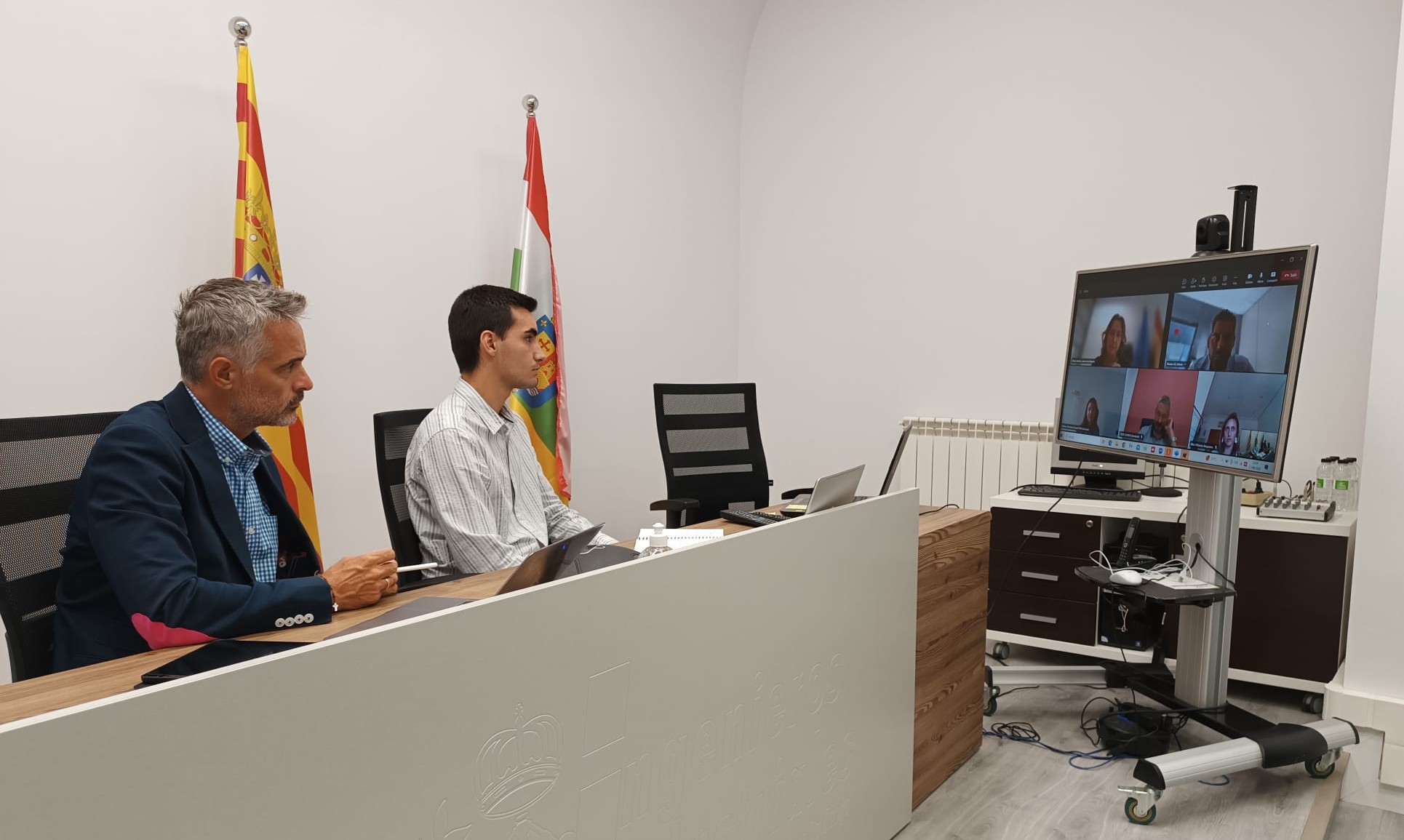 Los responsables de las organizaciones empresariales de Soria, Teruel y Cuenca han mantenido un encuentro con la directora general de Políticas contra la Despoblación, Ana de los Ángeles Marín / SSPA