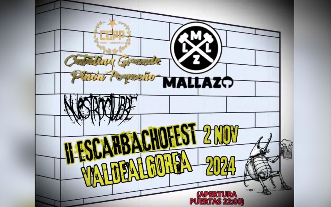 Cartel del II Escarbachofest./ L.C.