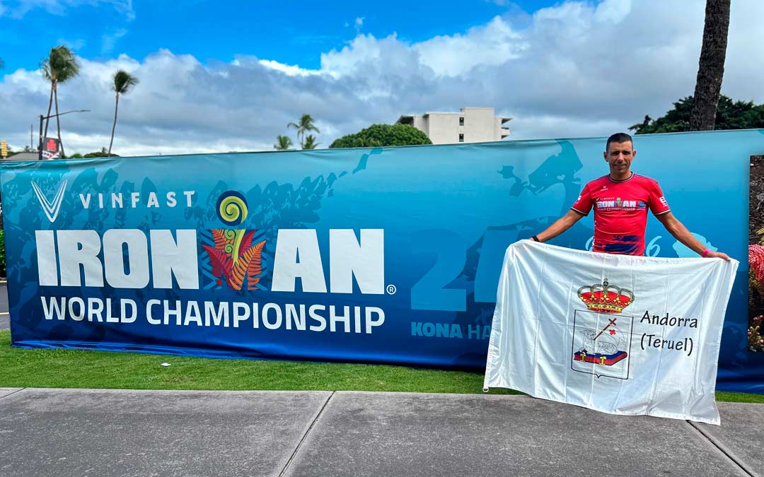 El atleta Roberto Ruiz en el Campeonato Mundial de Ironman en Hawái./ Roberto Ruiz