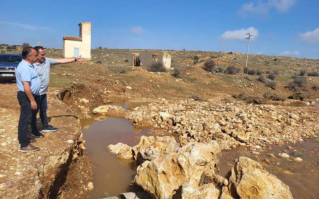 Visita a Odón, uno de los municipios afectados./ DPT