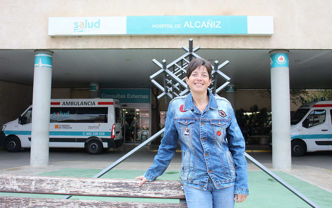 Altaba, en un momento antes de volver al despacho. Dice que la enfermería es "la profesión más bonita del mundo". / B. Severino