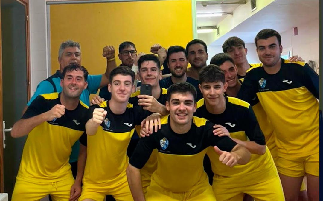 El Boca Híjar festejando su victoria contra el Ebrosala por 2-0 la pasada jornada./ @bocahijar en Instagram