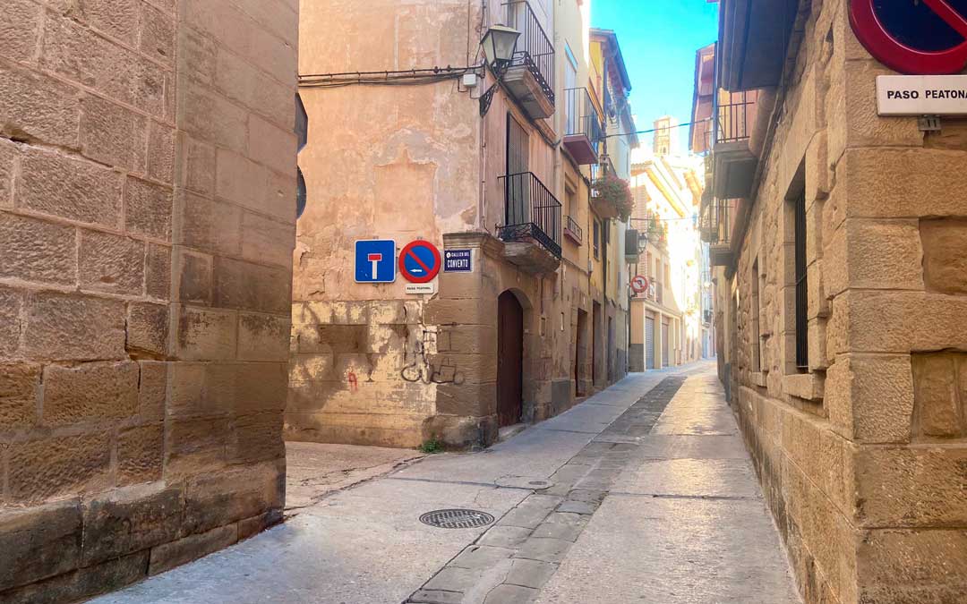 Intersección entre la calle Las Monjas y el callizo Convento./ M.M.R.